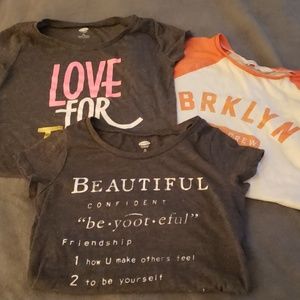 Girls Bundle of 3 Tshirts